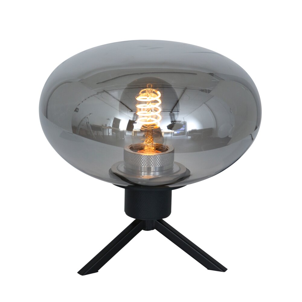 Steinhauer Reflexion Lampada da tavolo Grigio, Nero, 1-Luce