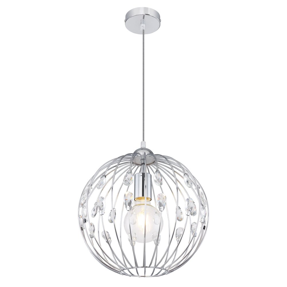 Globo HANAKO Lampadario a sospensione Cromo, 1-Luce main product photo