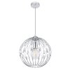 Globo HANAKO Lampadario a sospensione Cromo, 1-Luce