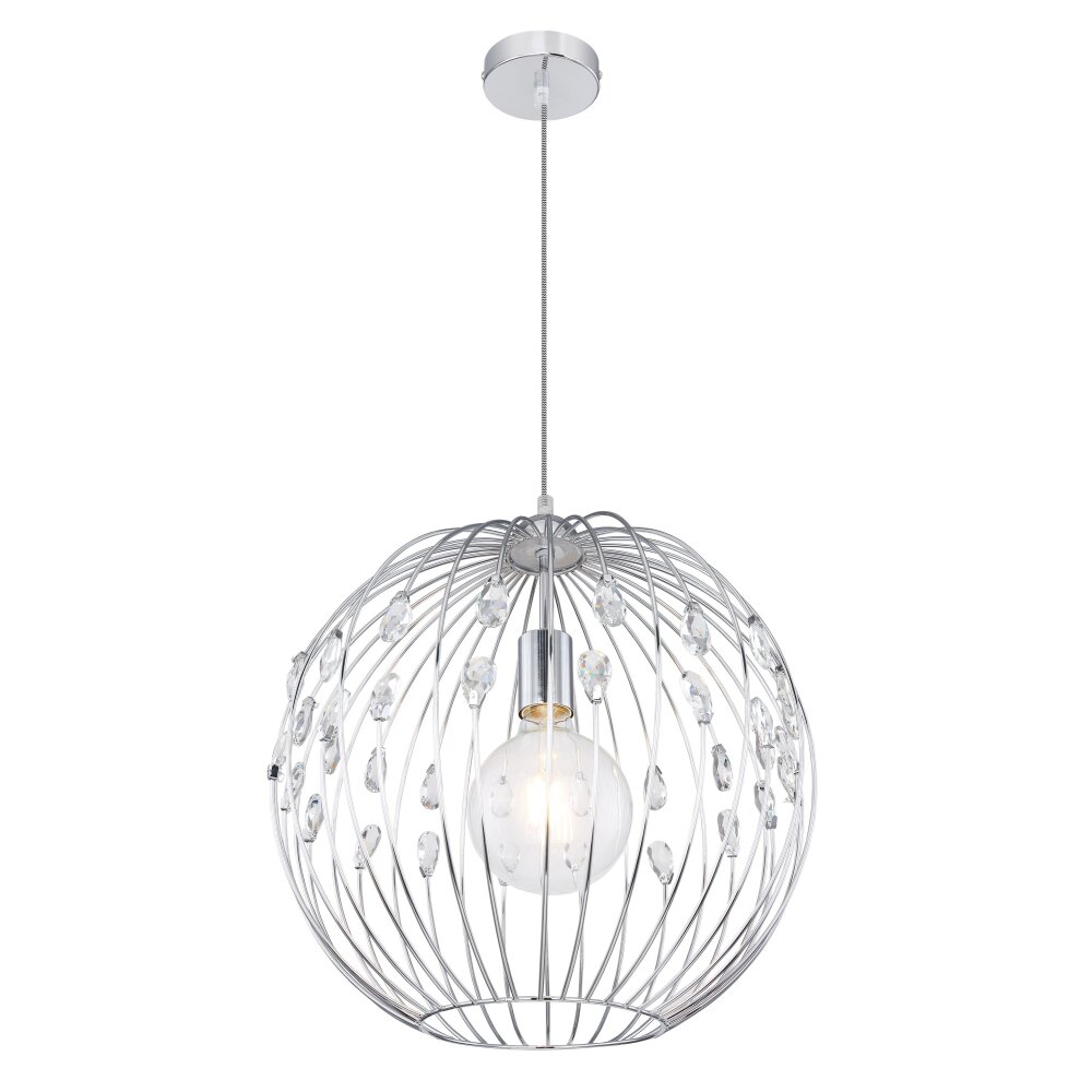 Globo HANAKO Lampadario a sospensione Cromo, 1-Luce main product photo