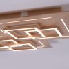 Paul Neuhaus Q-LINEA Plafoniera LED Legno chiaro, 8-Luci, Telecomando