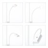 Brilliant Forrester Lampada da terra LED Bianco, 2-Luci