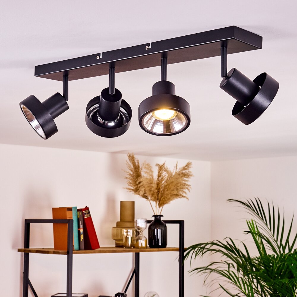 Chagres Plafoniera Nero, Argento, 4-Luci main product photo