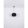 Globo ABBEY Lampadario a sospensione Nero, 1-Luce