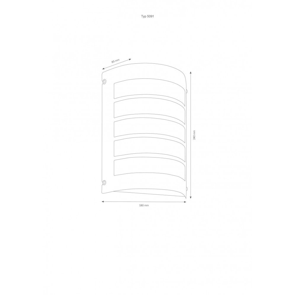 LCD Applique per esterno Acciaio inox, 1-Luce