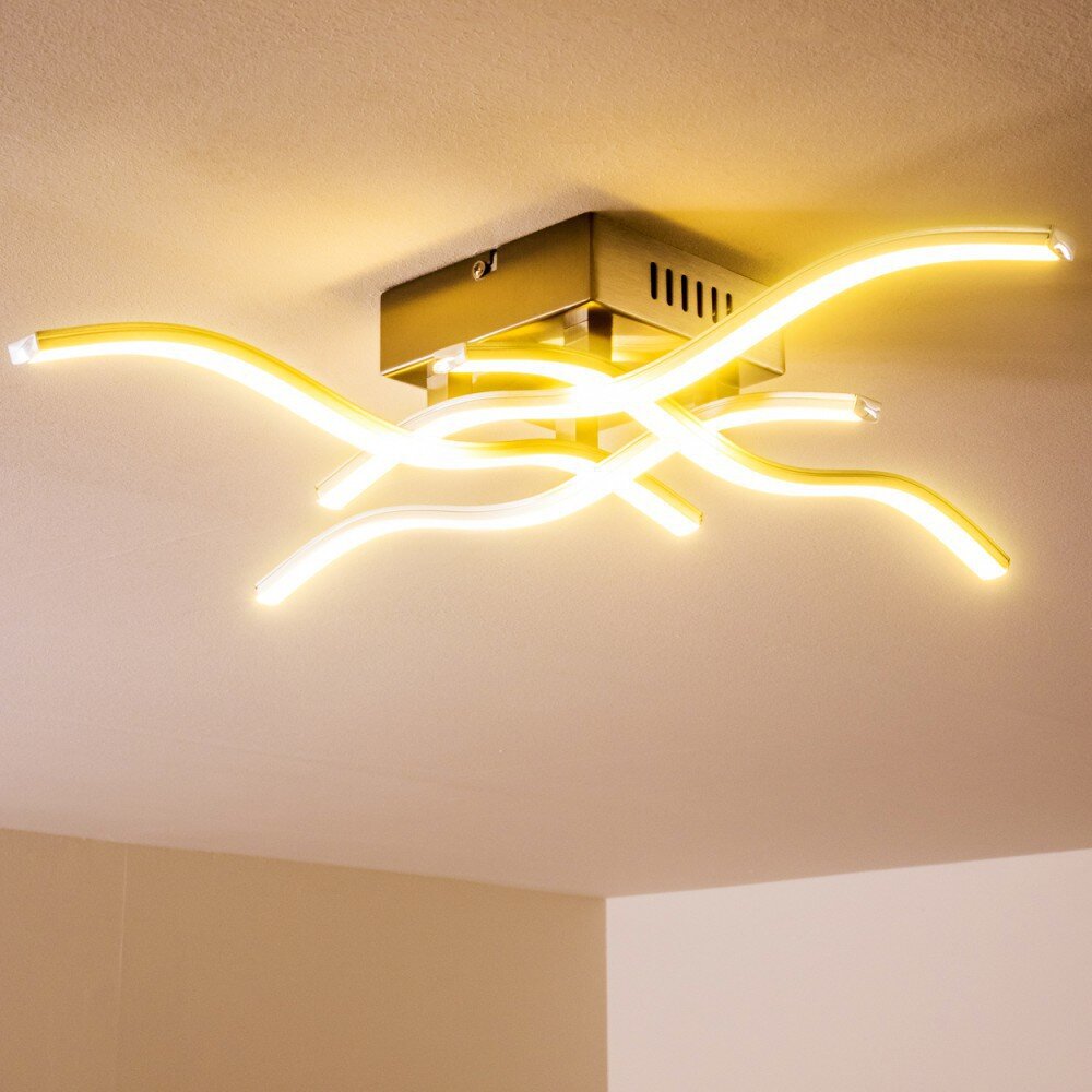 Mapleton Plafoniera LED Nichel opaco, 4-Luci main product photo