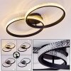 Melosa Plafoniera LED Nero, Bianco, 1-Luce
