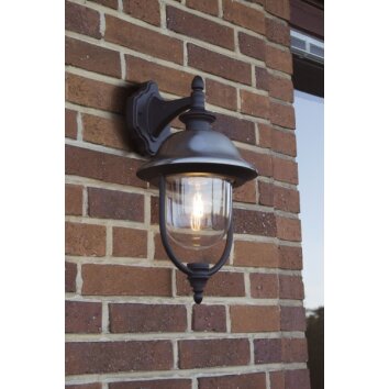 Konstsmide PARMA Applique Alluminio, Nero, 1-Luce