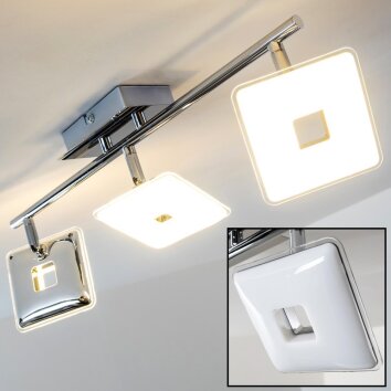 Trio Pontius Faretto da soffitto LED Cromo, 3-Luci