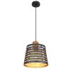 Globo ABLONA Lampadario a sospensione Nero, 1-Luce