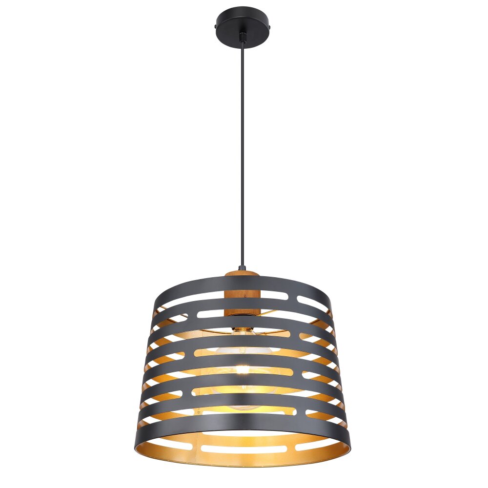 Globo ABLONA Lampadario a sospensione Nero, 1-Luce main product photo