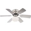 Globo Ventilatore Nichel opaco, 1-Luce