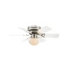 Globo Ventilatore Nichel opaco, 1-Luce