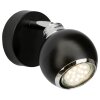 Brilliant Ina Faretto da parete LED Cromo, Nero, 1-Luce