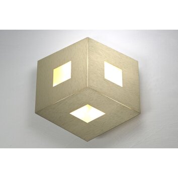 Bopp-Leuchten BOX COMFORT Plafoniera LED Oro, 3-Luci