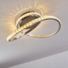 Saginaw Plafoniera LED Nichel opaco, 1-Luce, Telecomando, Cambia colore