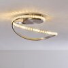 Saginaw Plafoniera LED Nichel opaco, 1-Luce, Telecomando, Cambia colore