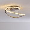 Saginaw Plafoniera LED Nichel opaco, 1-Luce, Telecomando, Cambia colore
