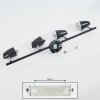 Idlewild Plafoniera LED Nero, 4-Luci