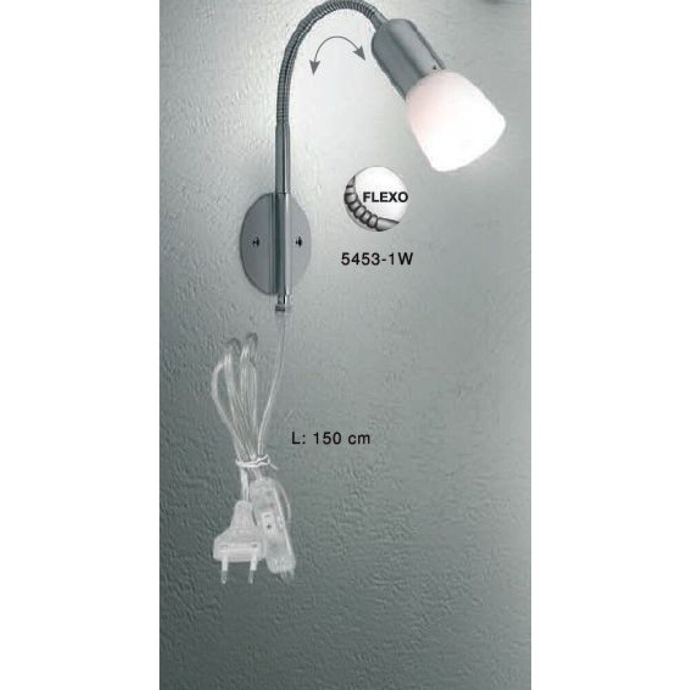 Globo CATHY Applique Acciaio inox, Nichel opaco, 1-Luce main product photo