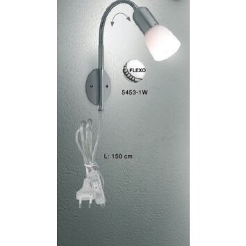 Globo CATHY Applique Acciaio inox, Nichel opaco, 1-Luce