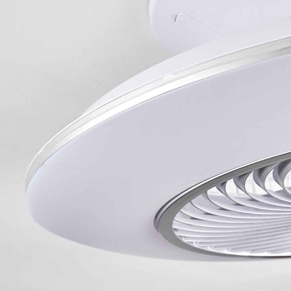 Nagoya ventilatore da soffitto LED Bianco, 1-Luce, Telecomando