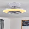 Nagoya ventilatore da soffitto LED Bianco, 1-Luce, Telecomando