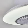 Nagoya ventilatore da soffitto LED Bianco, 1-Luce, Telecomando