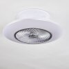 Nagoya ventilatore da soffitto LED Bianco, 1-Luce, Telecomando