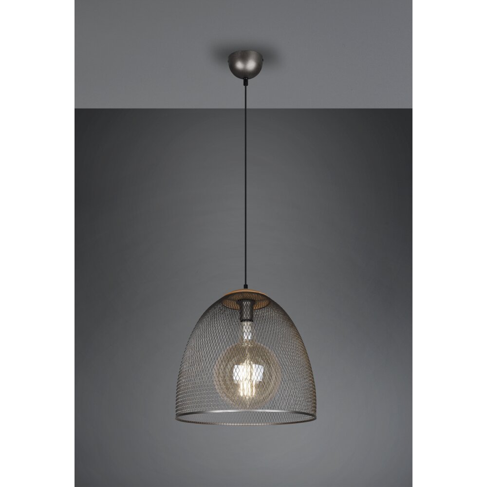 Trio Ivar Lampada a Sospensione Marrone scuro, Nichel opaco, 1-Luce main product photo