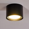 Kristallo Plafoniera LED Nero, 1-Luce