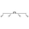 Globo MATRIX faretto Acciaio inox, Nichel opaco, 4-Luci