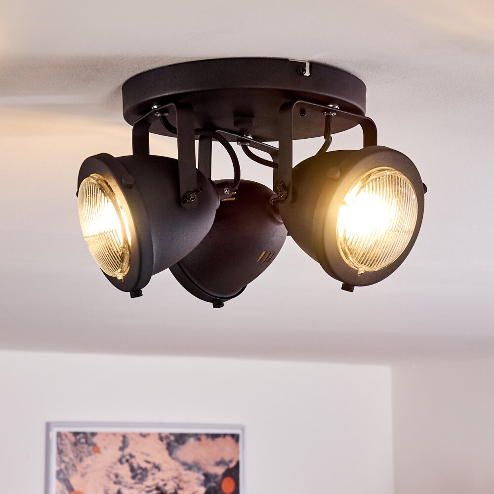 Glostrup Plafoniera LED Nero, 3-Luci main product photo