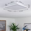 Salamo Plafoniera LED Bianco, 2-Luci