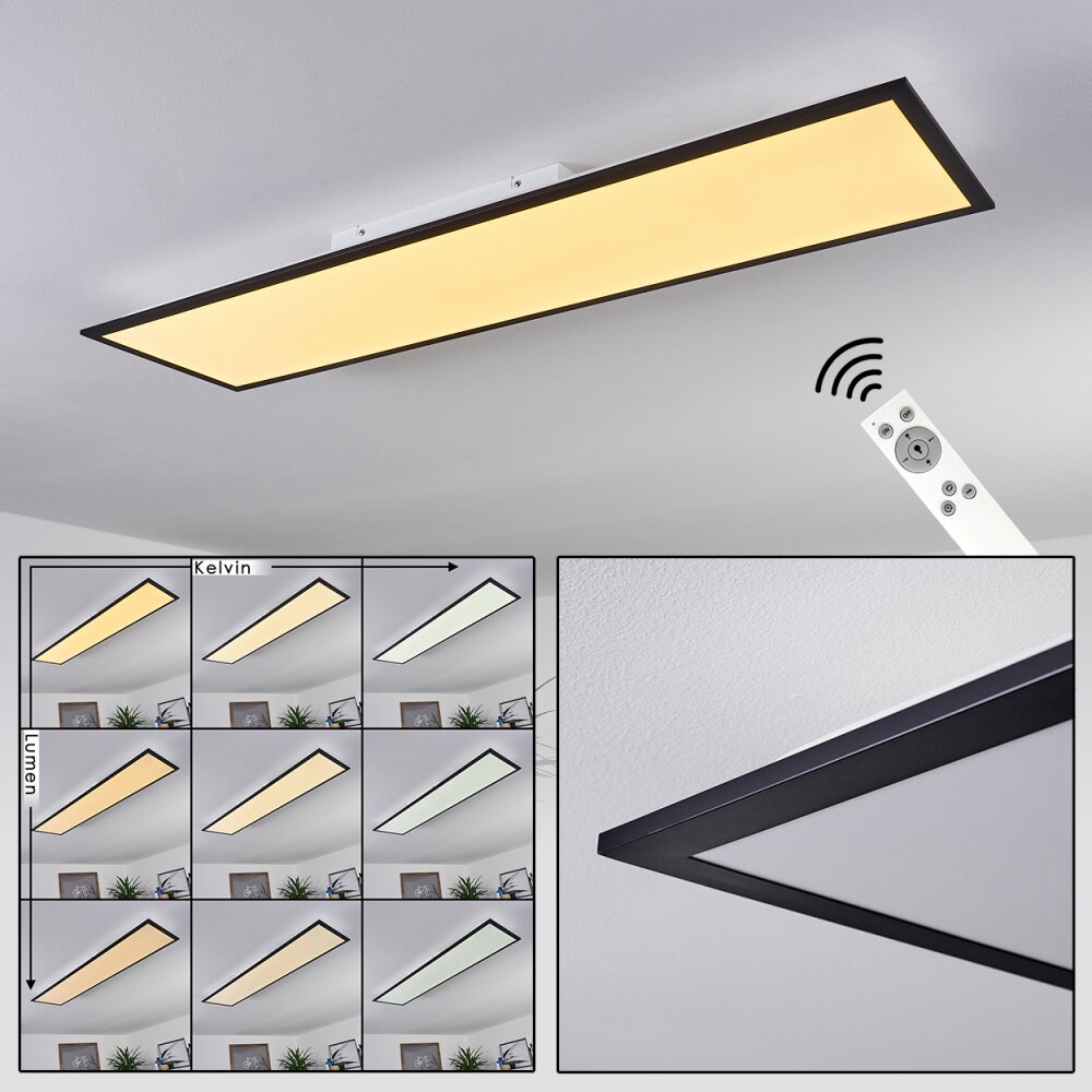 Nexo Plafoniera LED Nero, 1-Luce, Telecomando main product photo