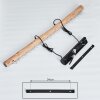 Rodeche Lampada a Sospensione LED Legno chiaro, Nero, 1-Luce Rodeche Lampada a Sospensione LED Legno chiaro, Nero, 1-Luce