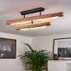 Rodeche Plafoniera LED Legno chiaro, Nero, 1-Luce