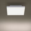 Leuchten-Direkt CANVAS Plafoniera LED Bianco, 1-Luce, Telecomando
