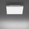 Leuchten-Direkt CANVAS Plafoniera LED Bianco, 1-Luce, Telecomando