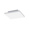 Leuchten-Direkt CANVAS Plafoniera LED Bianco, 1-Luce, Telecomando