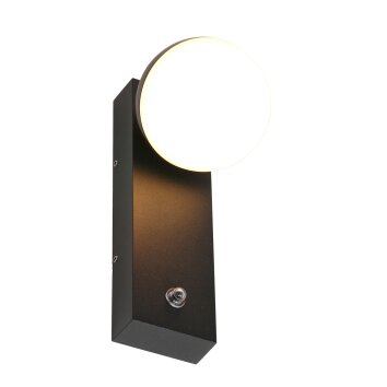 Steinhauer Simara Applique da esterno LED Nero, 1-Luce