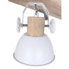 Steinhauer Gearwood Faretto da soffitto Legno scuro, Bianco, 4-Luci