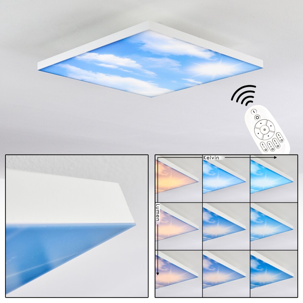 Onlaj Plafoniera LED Bianco, 1-Luce, Telecomando main product photo