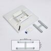 Onlaj Plafoniera LED Bianco, 1-Luce, Telecomando