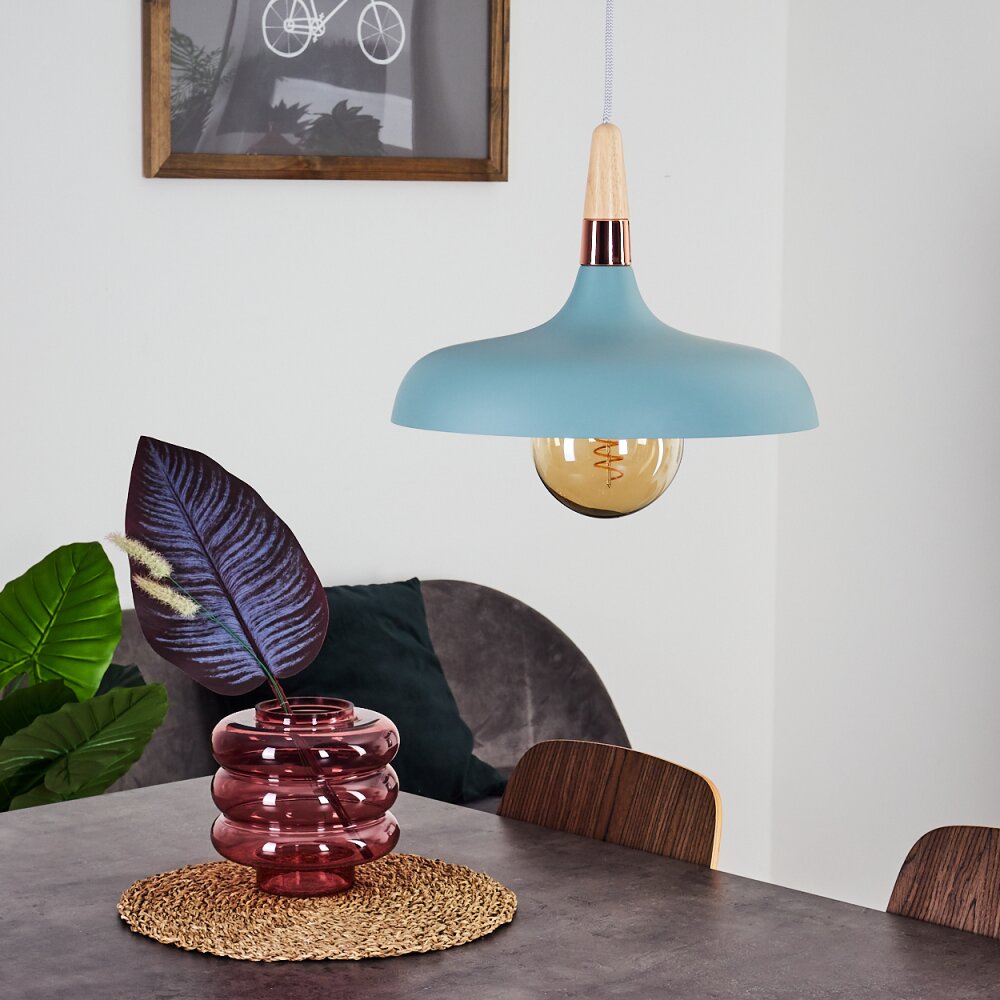 Noez Lampadario a sospensione Blu, 1-Luce