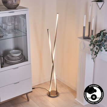 Concord Lampada da terra LED Argento, 1-Luce