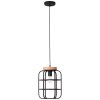 Brilliant Gwen Lampada a Sospensione Legno chiaro, Nero, 1-Luce