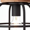 Brilliant Gwen Lampada a Sospensione Legno chiaro, Nero, 1-Luce