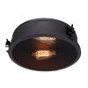 Brilliant Zois Plafoniera Nero, 1-Luce