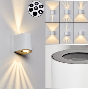 Mora Applique da esterno LED Bianco, 2-Luci